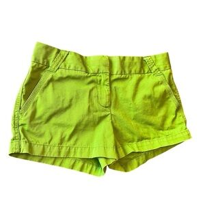 J. Crew Classic Twill City Fit Chino Shorts Watermelon Green Size 8
